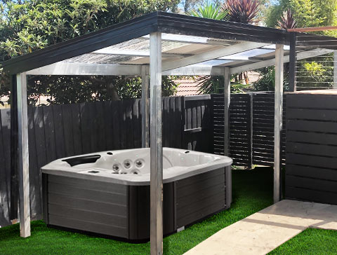 Spa Cover roof